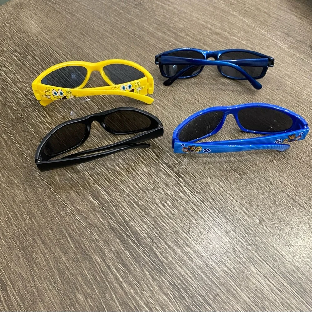 Kids Sunglasses Lot - Yellow, Blue, Black Styles